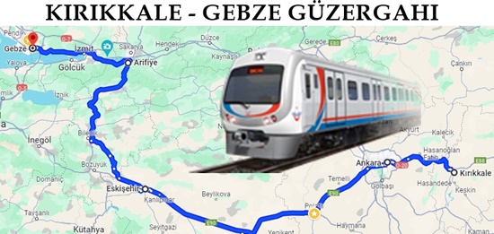 Güzergah Kırıkkale Gebze