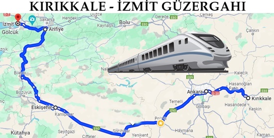 Güzergah Kırıkkale İzmit